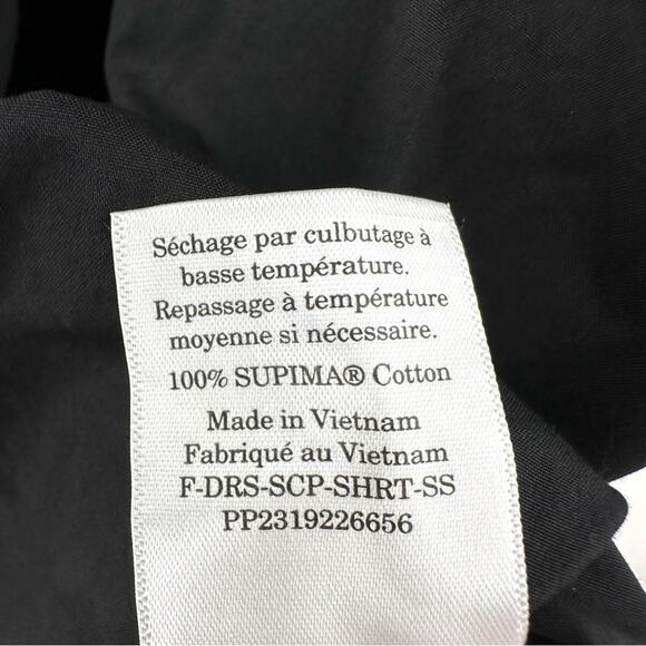 Everlane The Supima Cotton Short-Sleeve Shirt Dress in black Size 14 NWOT - Picture 6 of 11